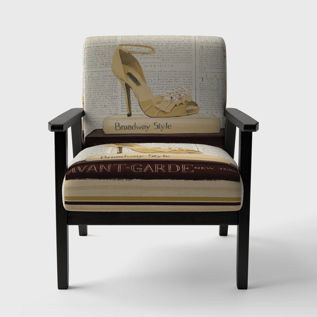 Gold Upholstered Accent Chair K72819
