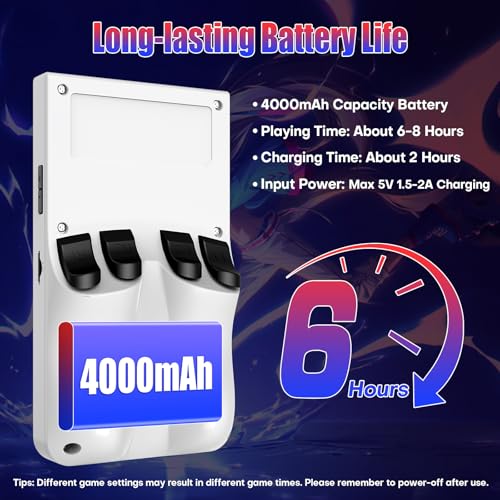 Blue 4.0'' Screen Retro Handheld Gaming Console E2061