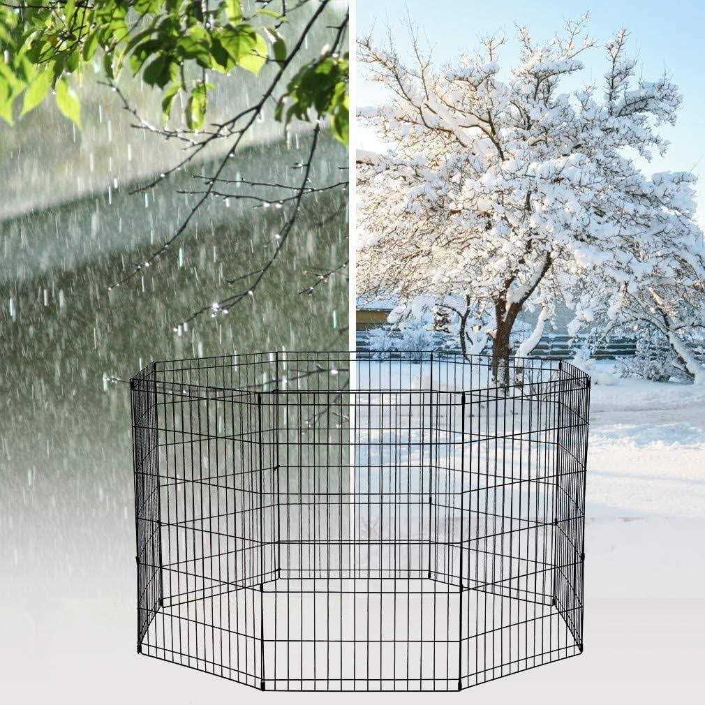 48/42/36/30/24 inch 8 Panel Dog Pen with Door F538