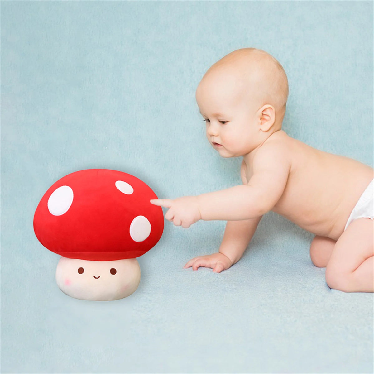 Mushroom Plush Stuffed Animal Pillow 9 12 inch H473