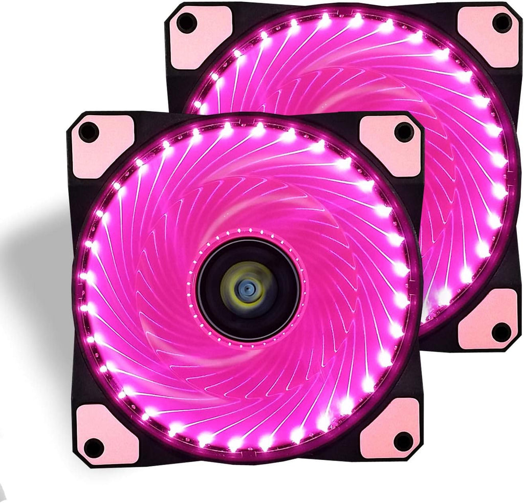 Blue 3 Pcs 120mm LED Case Fan D38189