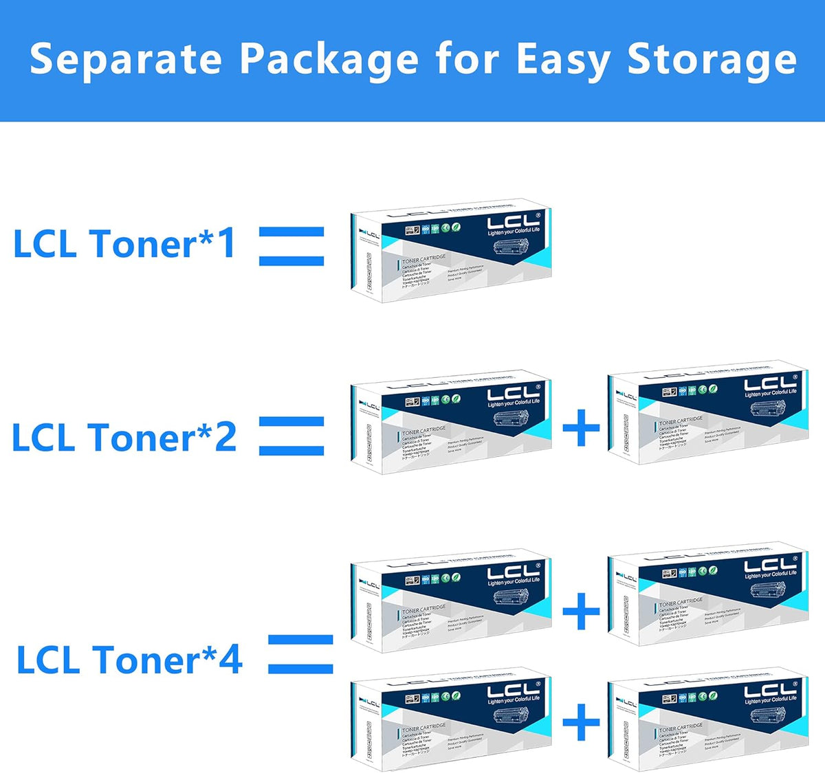 Compatible Toner Cartridge Replacement 4-Pack Black Cyan Magenta Yellow F66790