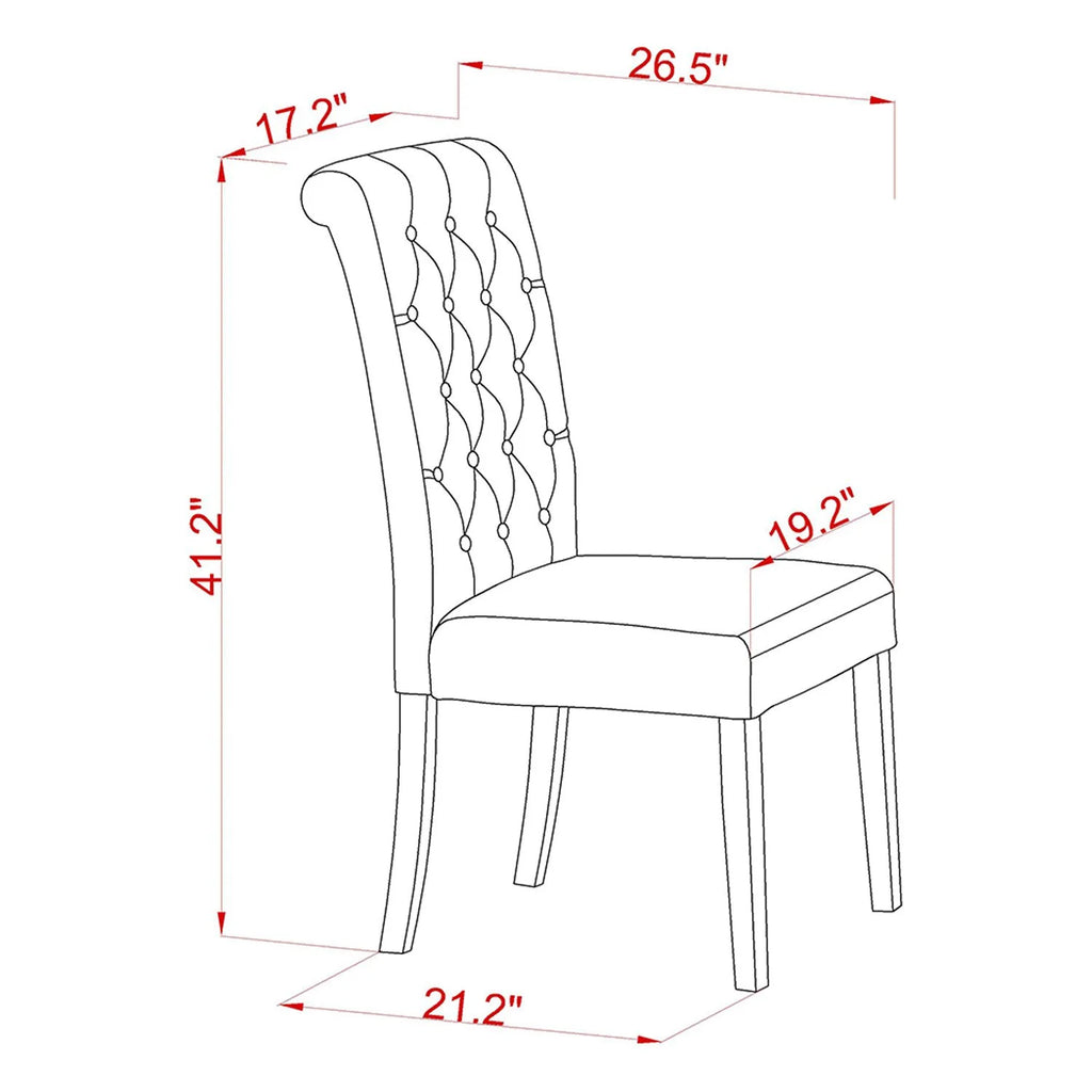 5 Pc Dining Set with Round Table and 4 Chairs P3978