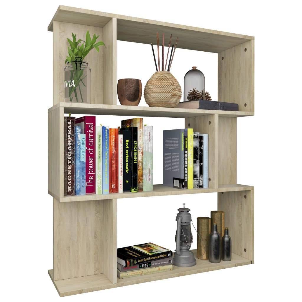 Gray Book Cabinet Room Divider Chipboard R78058