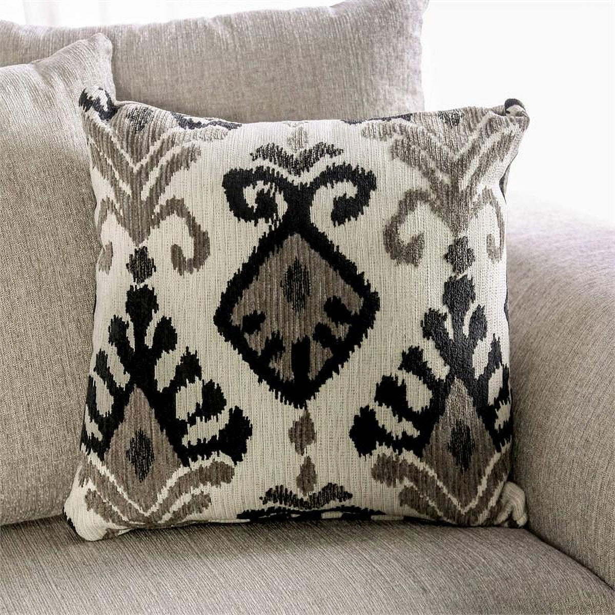 Light Taupe Brown Fabric Sofa M95243
