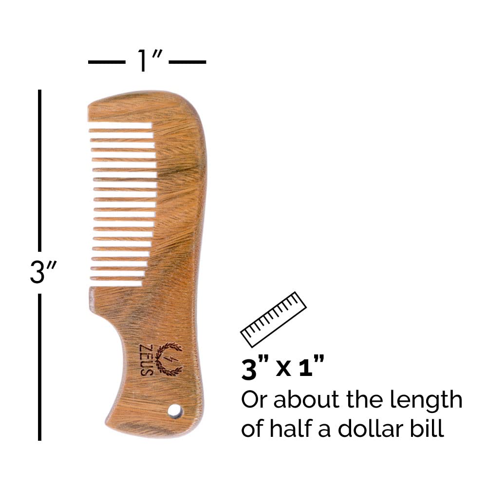 Sandalwood Mustache Comb J817