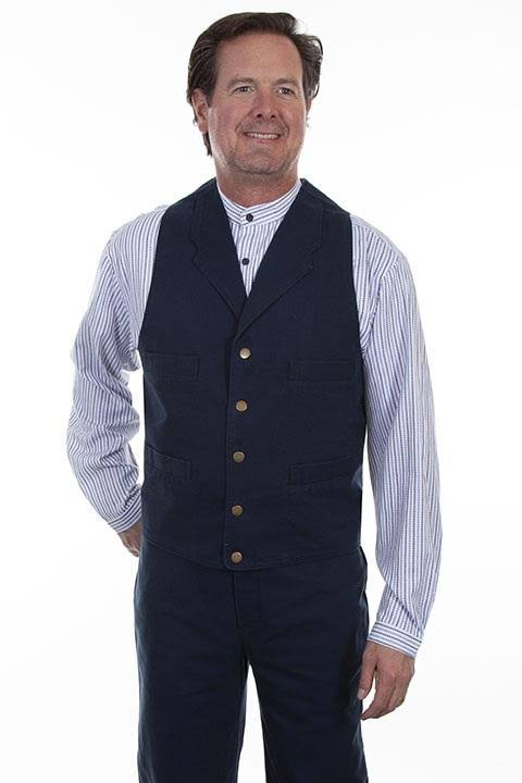 Navy Canvas Vest S42961