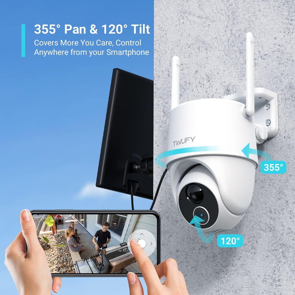 Wireless Outdoor Security Camera with 360° PTZ A267
