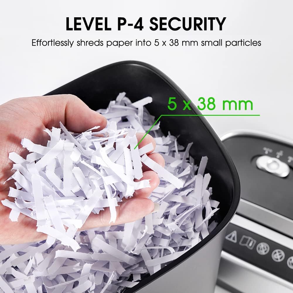 8-Sheet Cross-Cut Paper and Credit Card Shredder, 3.96 Gallon E349