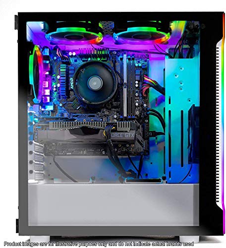 White Gaming Computer PC Desktop with Ryzen 5 3600, GTX 1650 Super 4G, 500GB SSD, 16GB DDR4 S797682