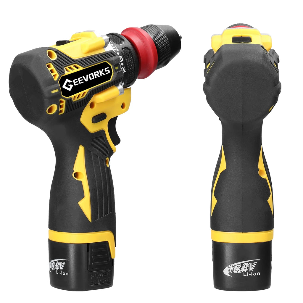 Electric Screwdriver 45Nm Torque 16.8V 2in1 Drill Q124432