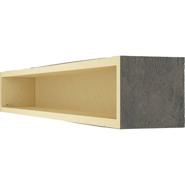 Aged Ash Hand Hewn Faux Wood Fireplace Mantel D851