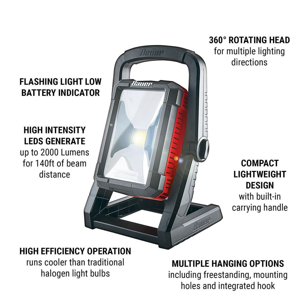 20V Cordless 2000 Lumen Dual Power Work Light G32539