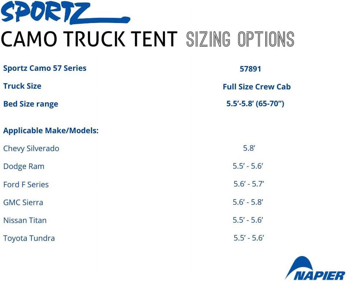 Camo Truck Tent K189