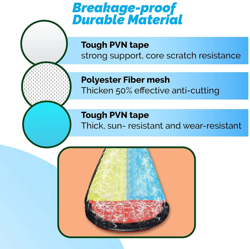 15.5ft Double Race Lanes Water Slide T696667