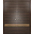 Sliding French Double Pocket Doors 48 x 96 inches Solid Wood F4118