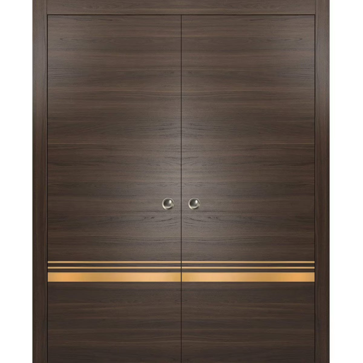 Sliding French Double Pocket Doors 48 x 96 inches Solid Wood F4118