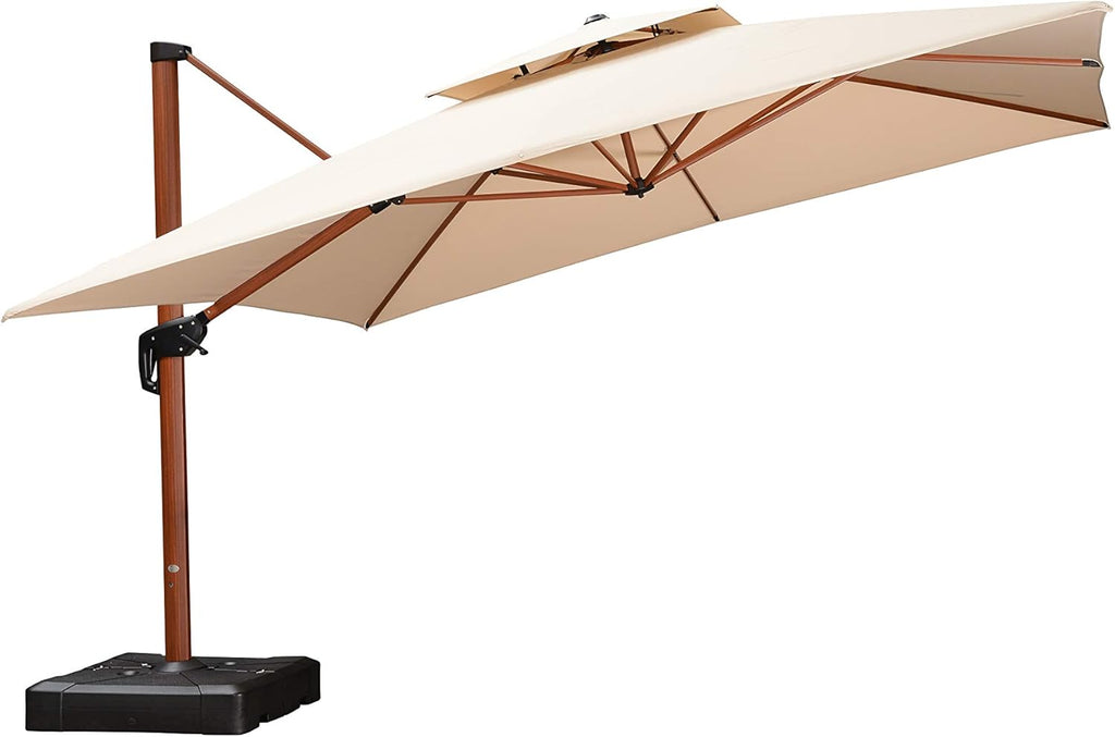 Beige Cantilever Patio Umbrella Y4732