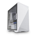 White mATX PC Case with Tempered Glass Side Panel Q85135