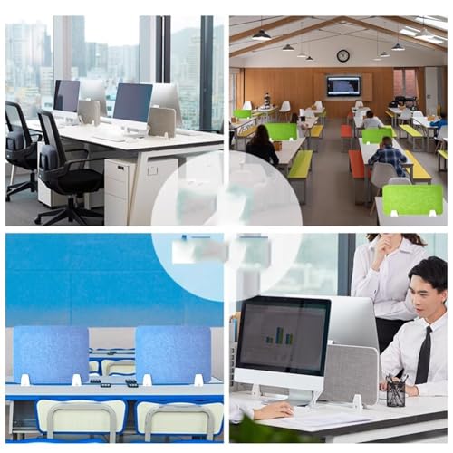 Acoustic Desk Divider Gray 30x120cm S31429