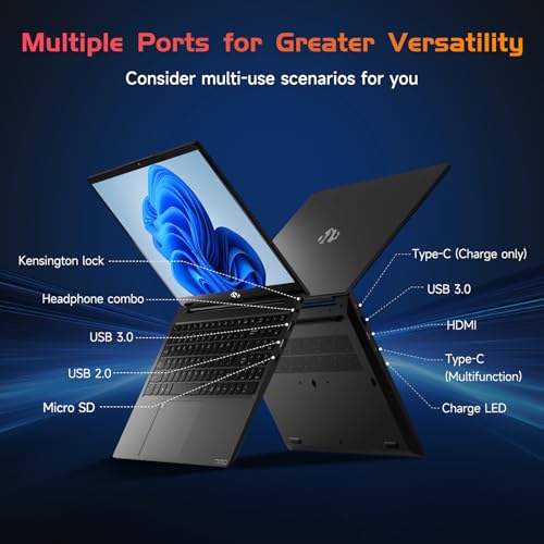 15.6 IPS FHD Laptop, 16GB RAM 1TB SSD Intel Pentium Quad Core N100, Backlit Keyboard Fingerprint R3599