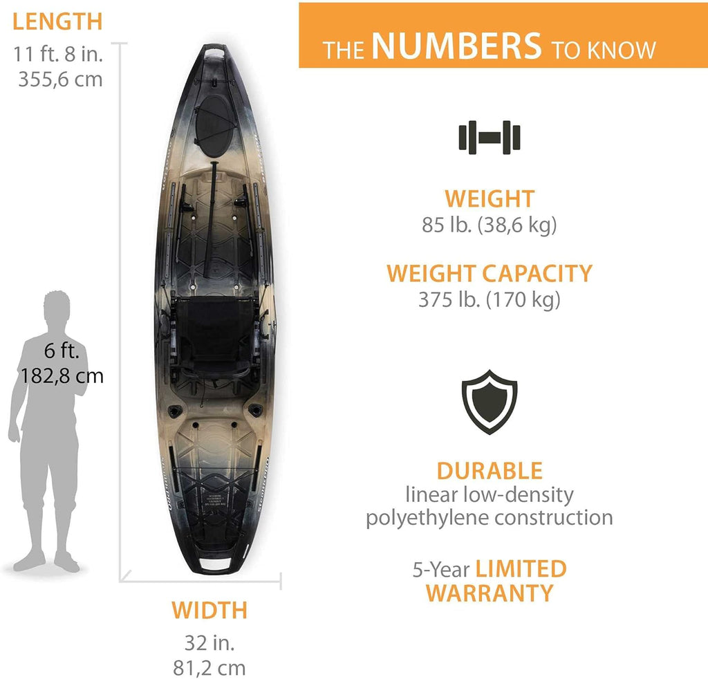 Stealth Pro Angler 118 Fishing Kayak Q7673