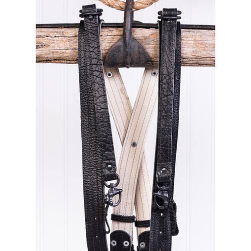 Black Leather Three-Camera Harness C45907
