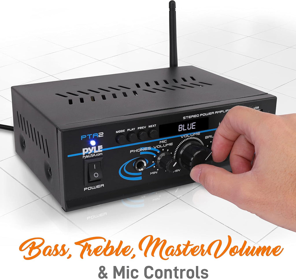 2X40W Bluetooth Mini Dual Channel Power Amplifier Q79033