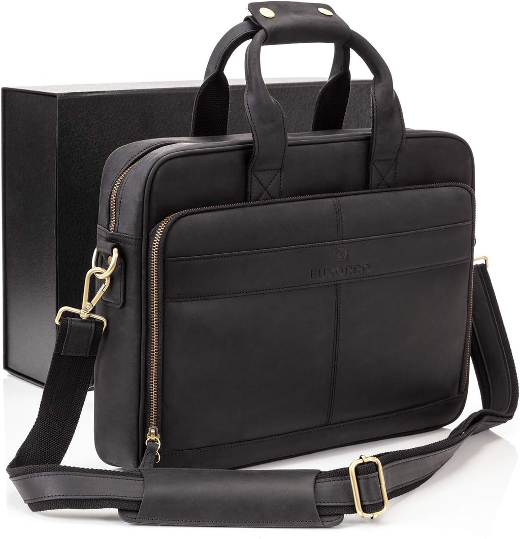 Full Grain Leather Laptop Bag K624