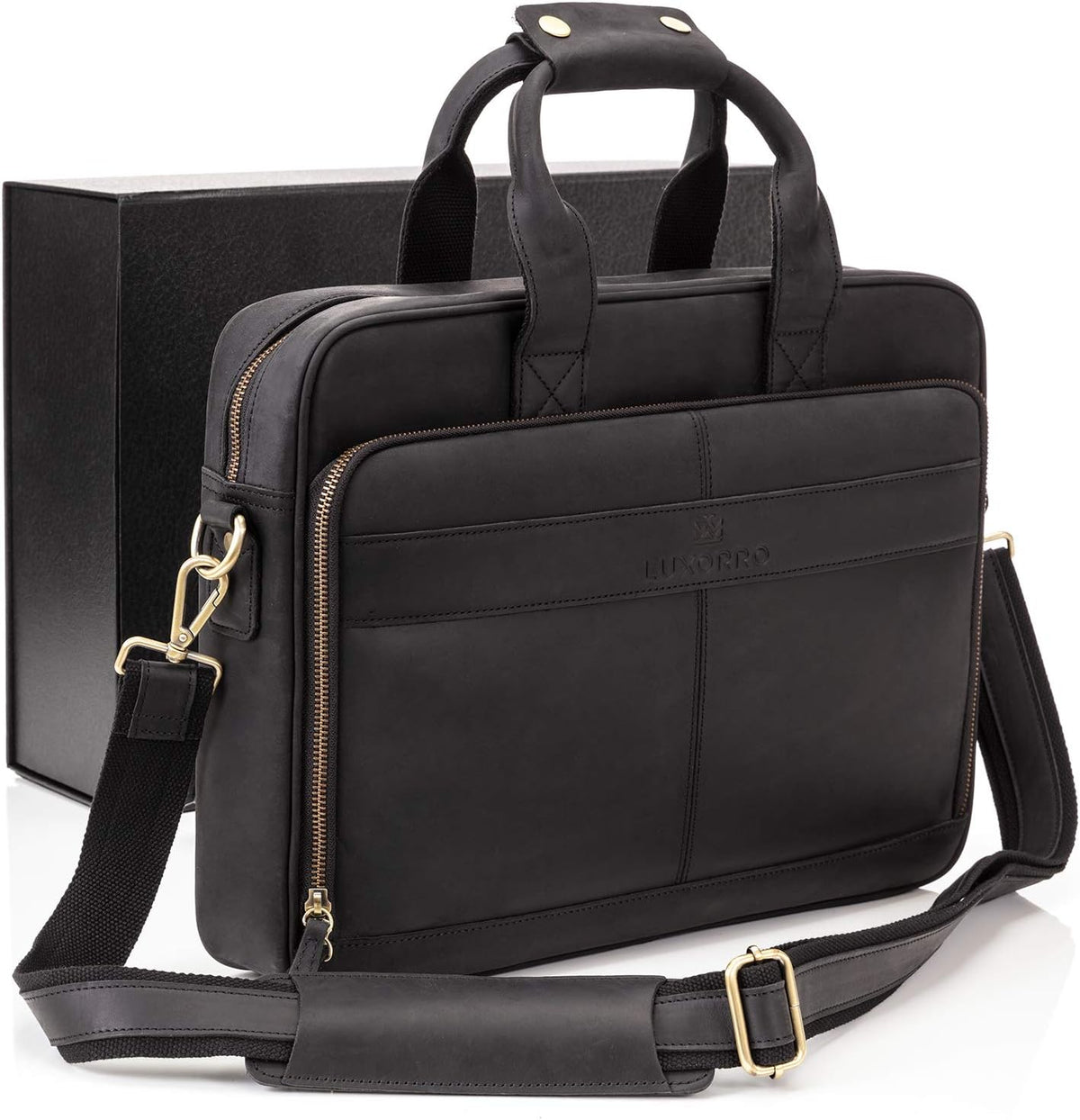 Full Grain Leather Laptop Bag K624