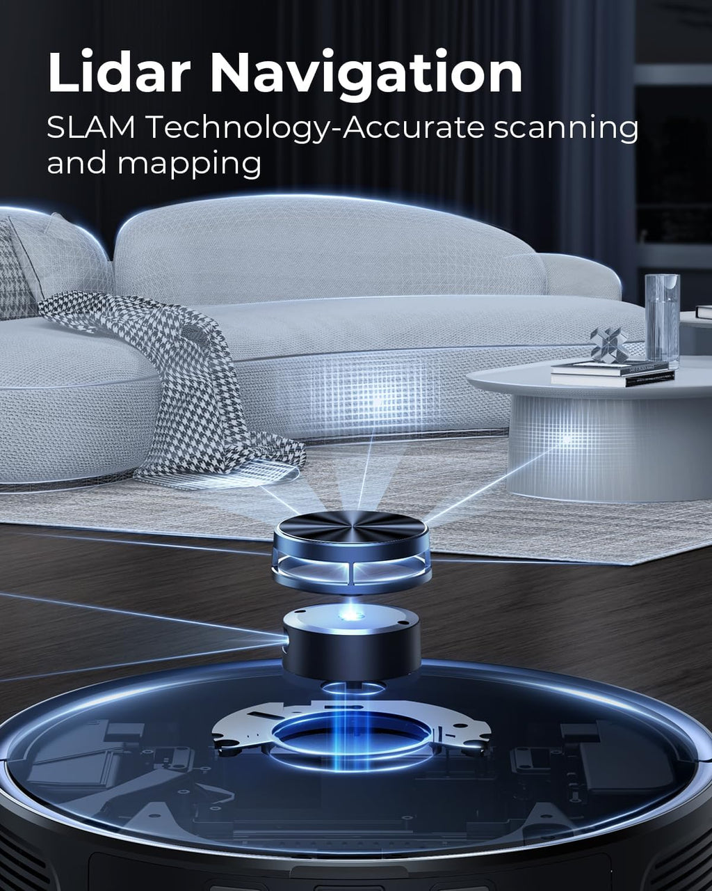 3 in 1 Robot Vacuum and Mop Combo with Self Emptying Station R413