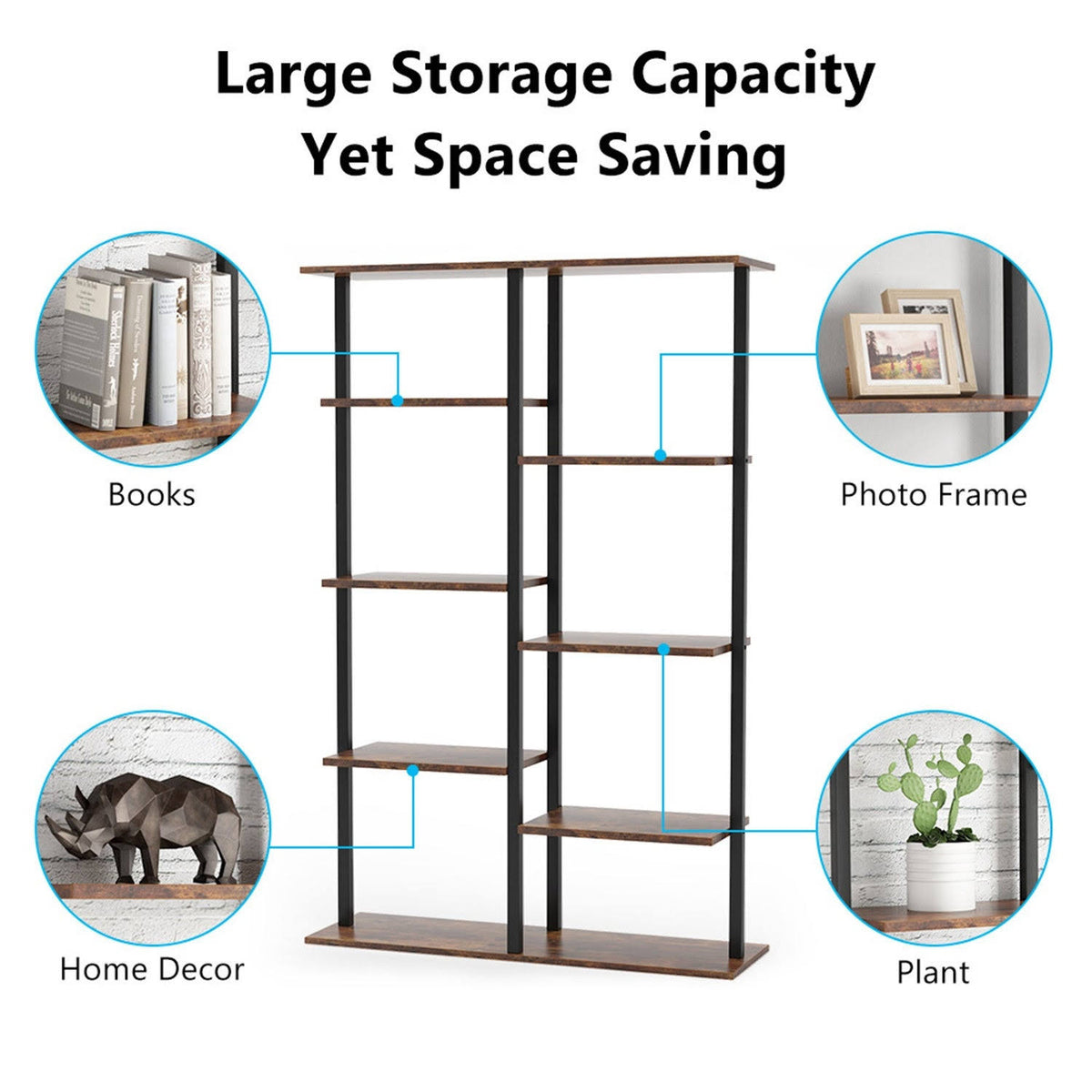 5-Tier Brown Bookcase G723711