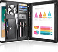 Zippered Padfolio Organizer with Business Card Holders Z9003