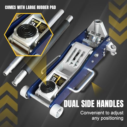 3 Ton Aluminum Floor Jack, 6600 lbs Capacity N2333
