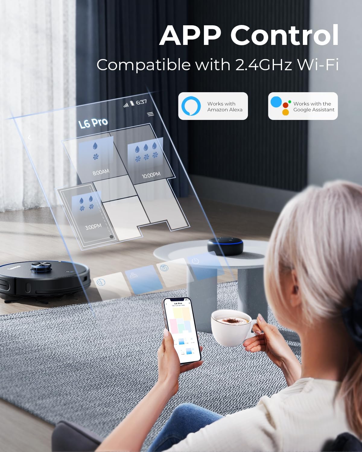 3 in 1 Robot Vacuum and Mop Combo with Self Emptying Station R413