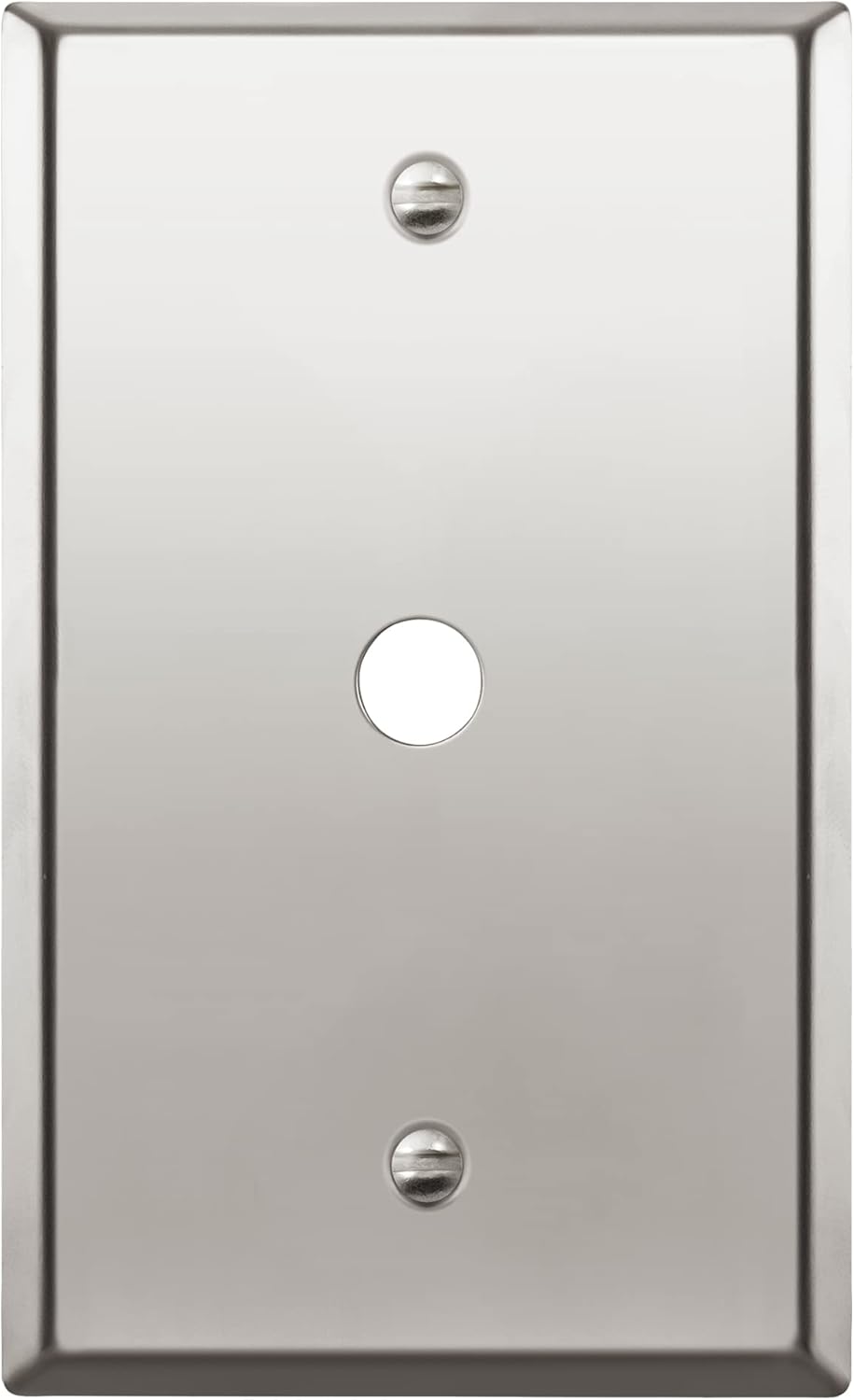 1-Gang Stainless Steel Metal Wall Plate C258