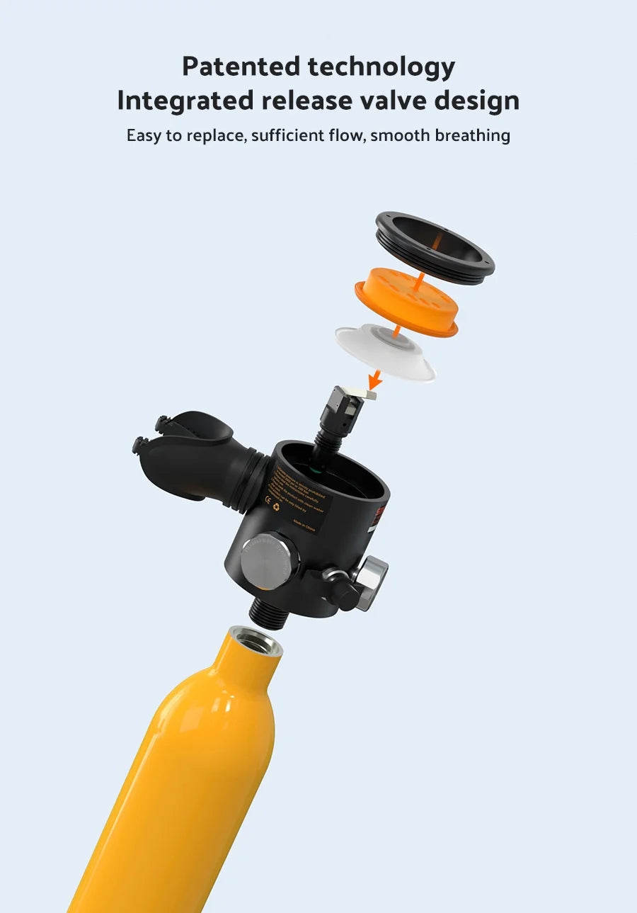 Black 0.5L Mini Scuba Tank J92208