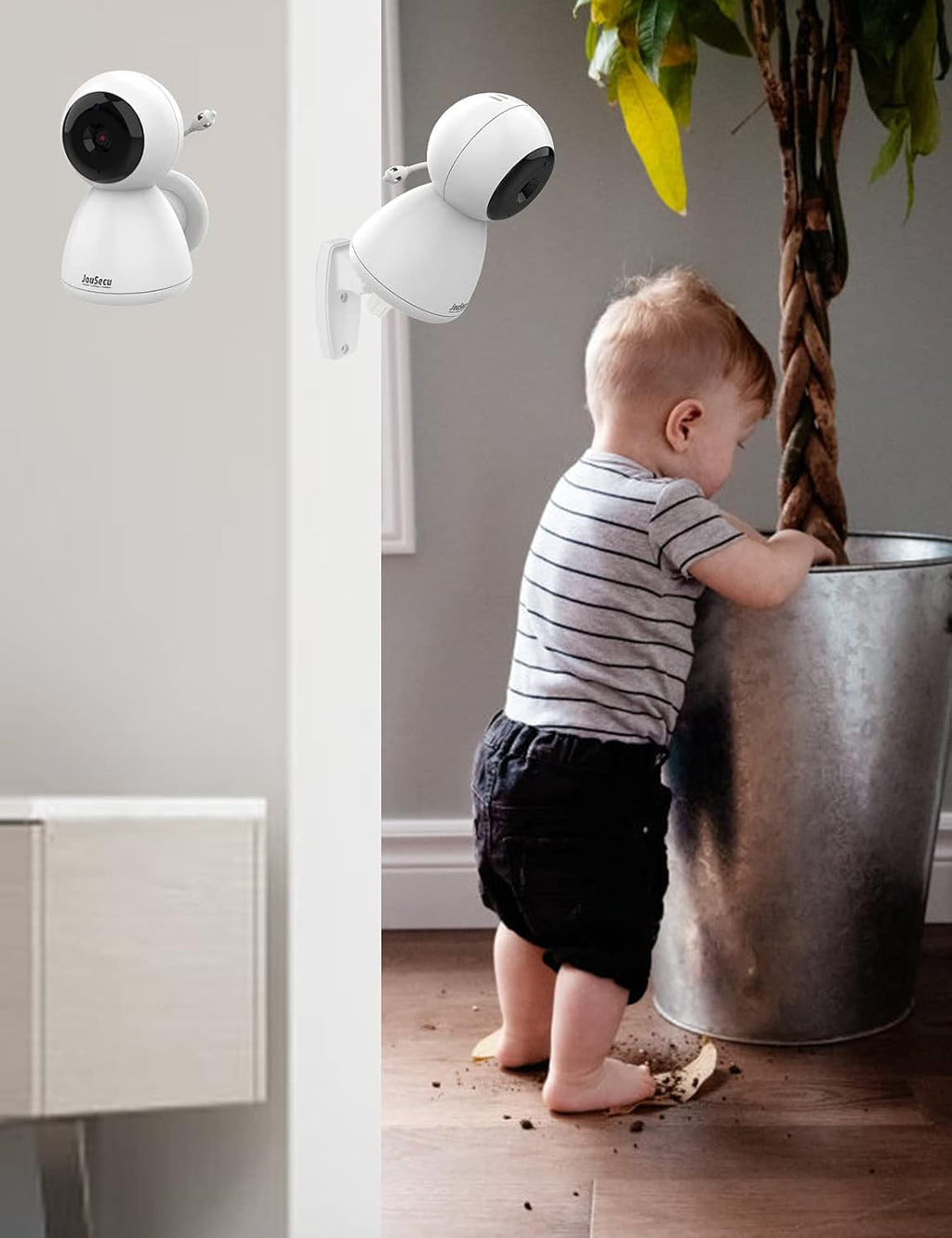 Baby Monitor with 2 Camera and Audio 4.3 Inches LCD Split Screen C2710