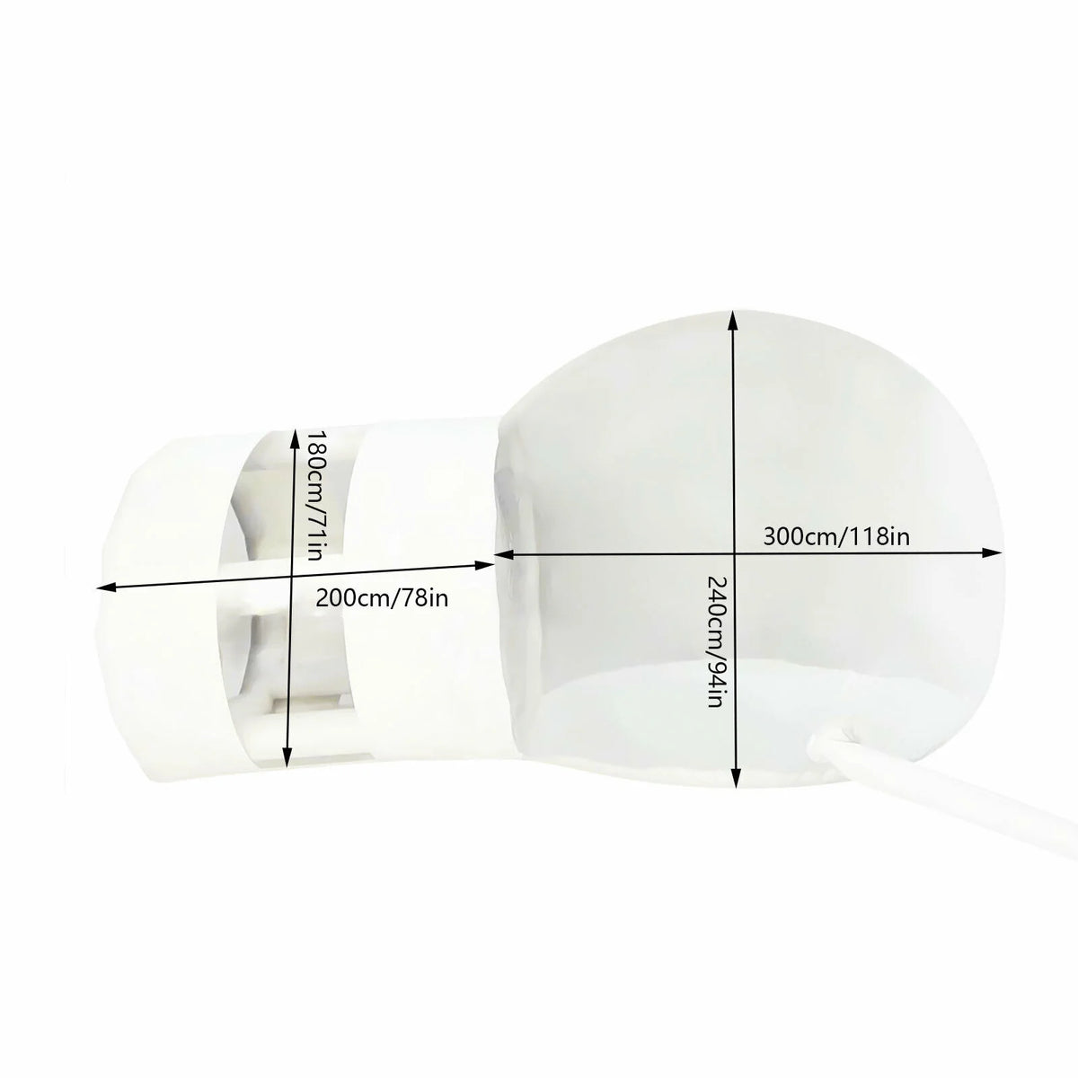 Inflatable Transparent Bubble Tent with Blower T997399