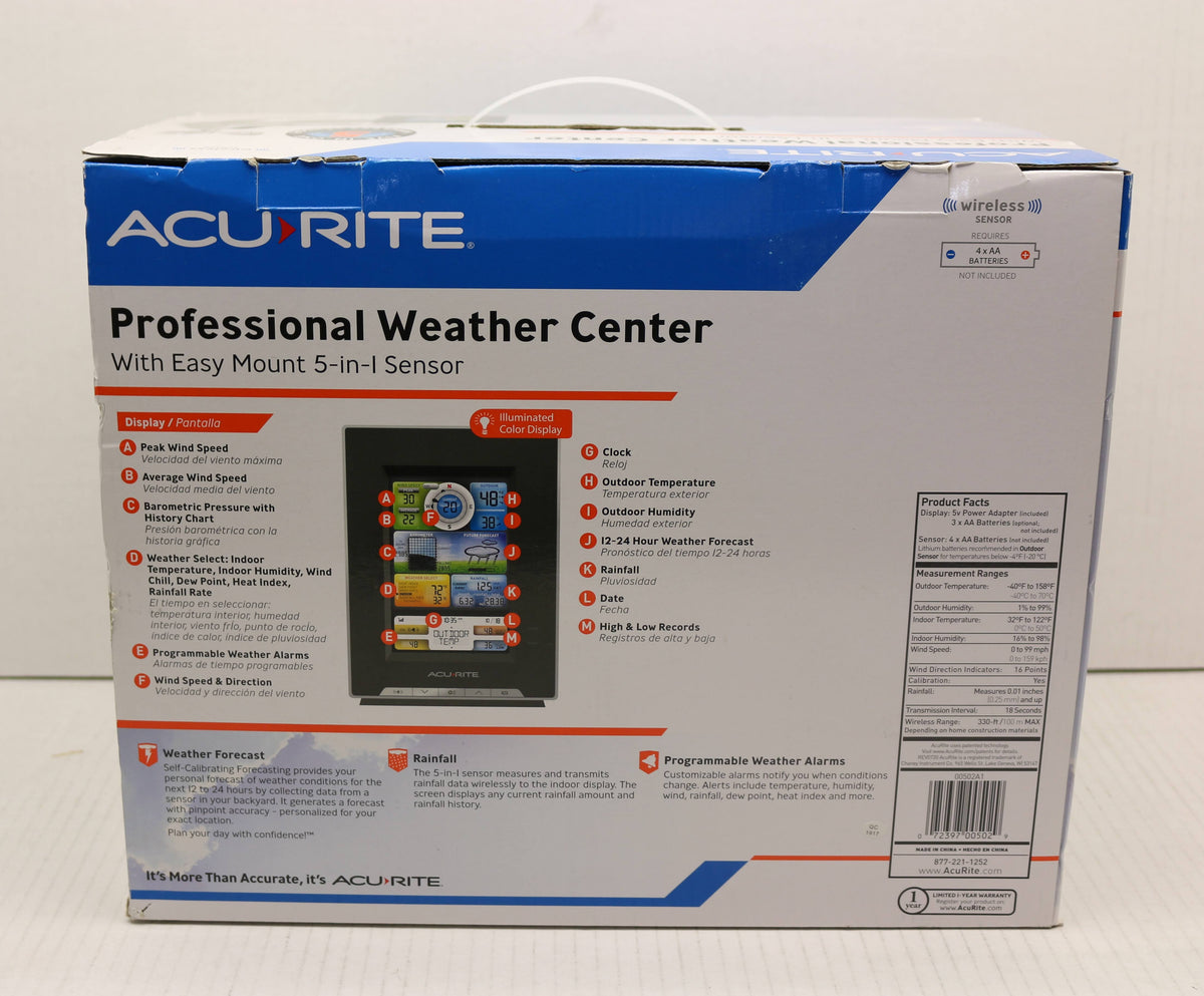 Professional Weather Center with 5-in-1 Sensor Z437922