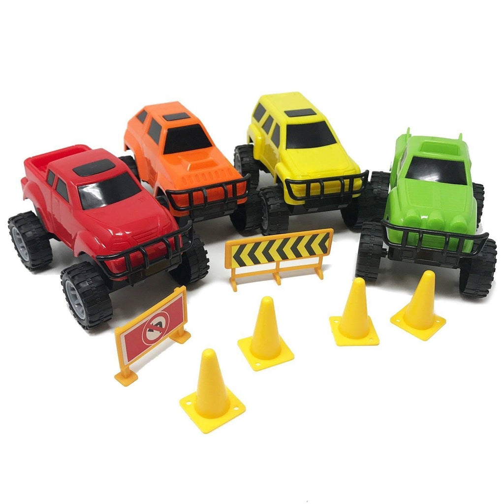 5-in-1 Truck Carrier Toy with Trailer Y565