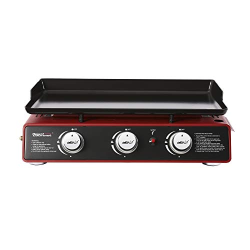 24-Inch 3-Burner Portable Table Top Gas Grill Griddle M538