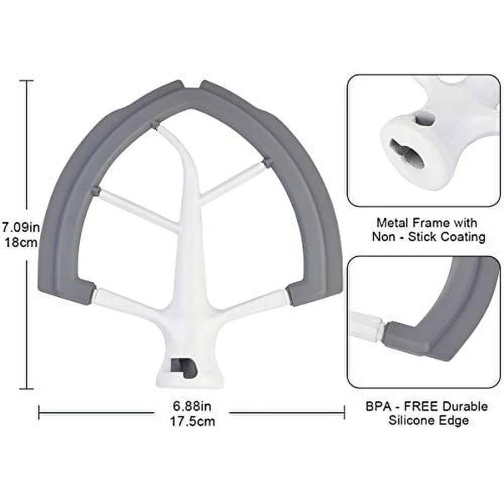 6 Quart Flat Beater Paddle with Flexible Silicone Edges N65747