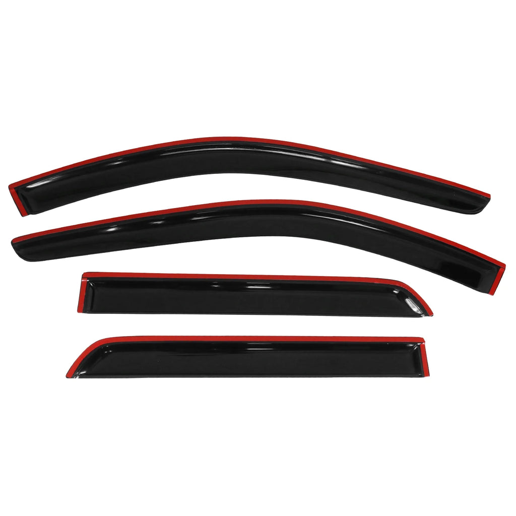 4Pc Acrylic Window Visors Vent Deflector Rain Guard U4332