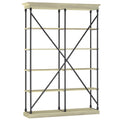 Antique White Double Shelving Bookcase F58817