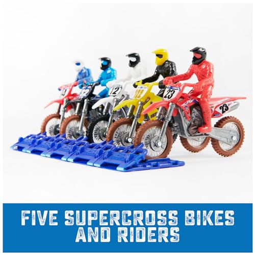 5-Pack 1:24 Scale Die-Cast Motorcycles with Rider Figure C957938