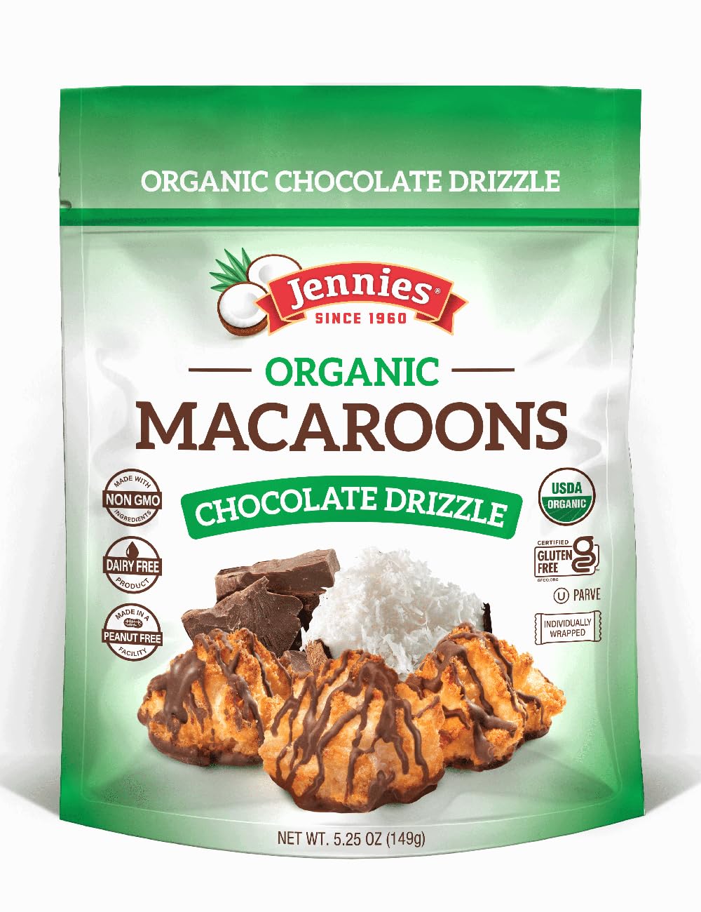 5.25 Ounce Chocolate Drizzle Macaroons L68925