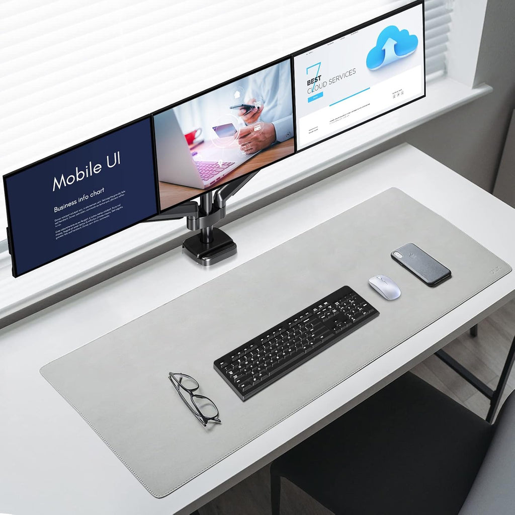 Triple Monitor Desk Mount for 3 Screens Up to 27 inch I17582