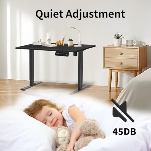 Black Height Adjustable Electric Standing Desk Frame X932972