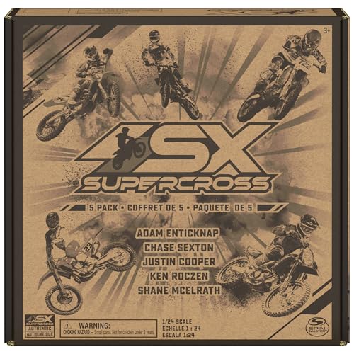 5-Pack 1:24 Scale Die-Cast Motorcycles with Rider Figure C957938